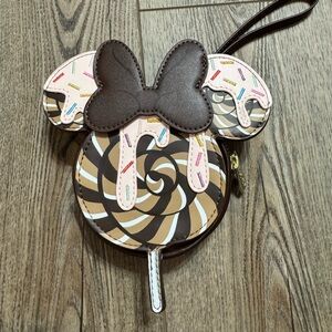 Loungefly Minnie Mouse Chocolate Lollipop Wristlet